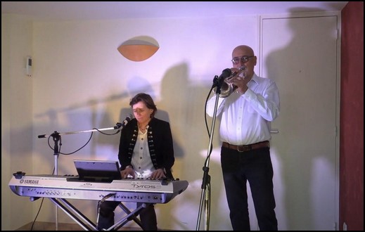 Myriam (clavier chant) et Patrick (clavier chant trompette)