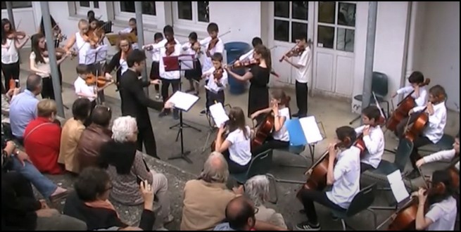 Un concert de musique de classique pour les résidents